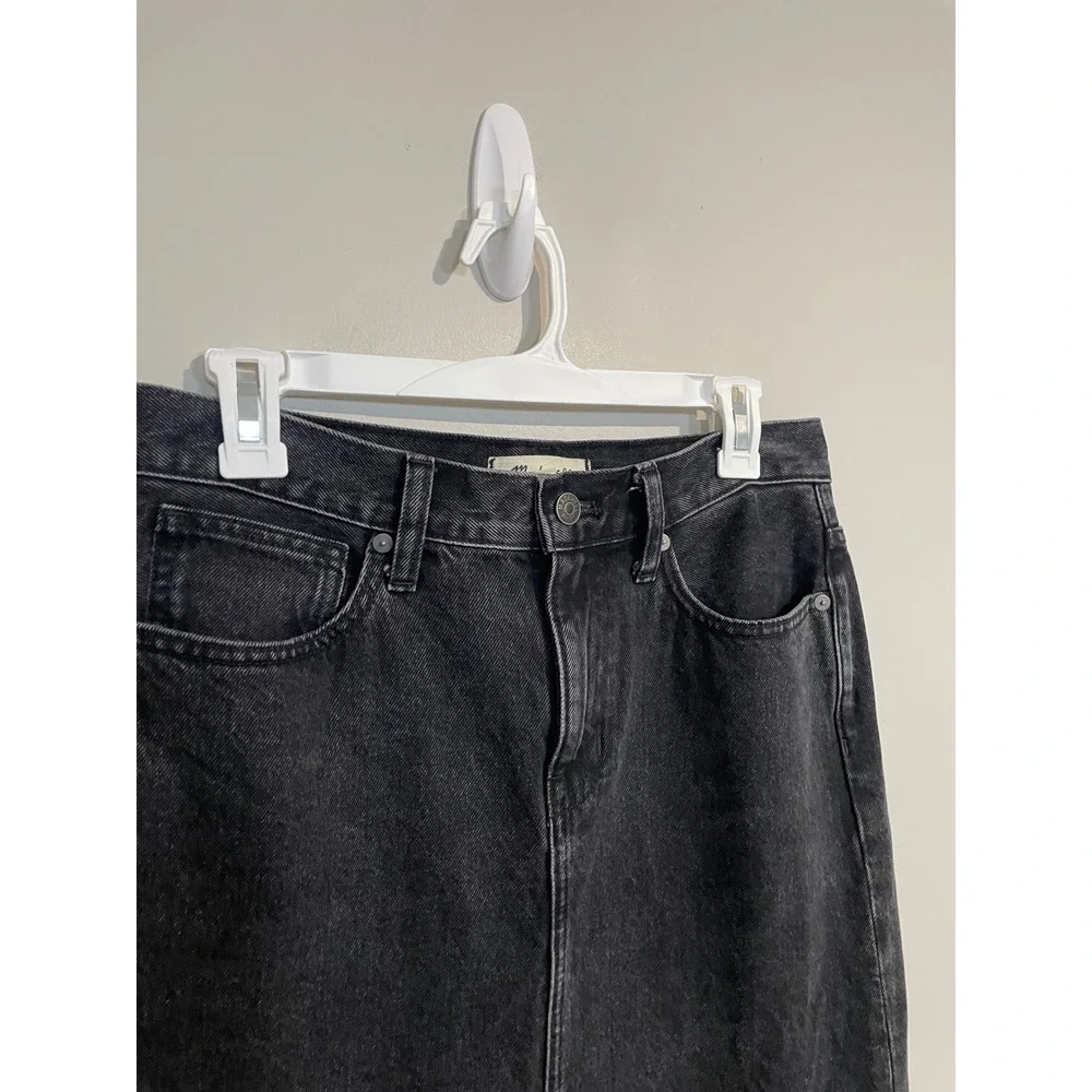 Madewell Denim Mid-Rise Maxi‎ Skirt in Lunar Wash Size 25 Casual Timeless